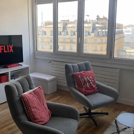 Apartment Saintlazare 50m2 Superb View Up To Tour Eiffel