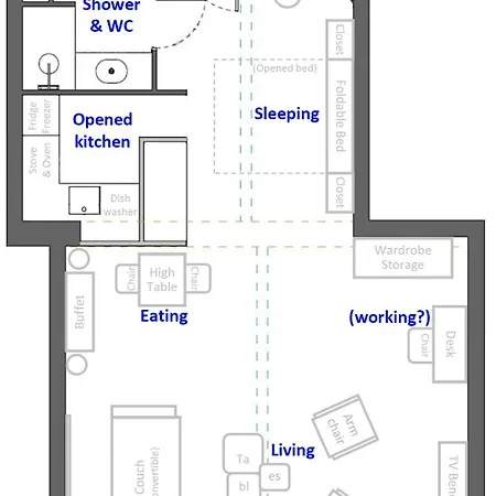 Appartamento Saintlazare 50m2 Superb View Up To Tour Eiffel Parigi